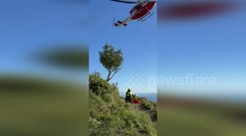 Italy: Daring Rescue on the Path of the Gods: French Tourists Saved from Perilous Predicament