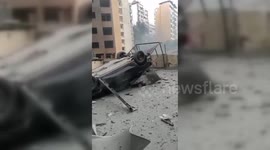 Aftermath of Israeli strikes on southern suburbs of Beirut