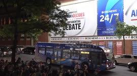 U.S. vice presidential candidates focus on policy issues in first, only debate