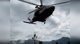Italy: Helicopter Saves Stranded Dogs After Days in the Wild