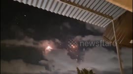 Iran Launches Missile Strike on Israel: Sky Over Jerusalem Lit Up with Explosions