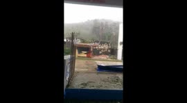 Typhoon Krathon causes severe damage to homes in Batanes, Philippines