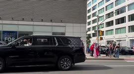 Trump and Harris supporters face off outside CBS Broadcast Center