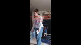 Mom Doesn't Know Why Son Is Laughing