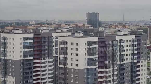 Annual siren check sounds over the city of St Petersburg, Russia