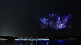 Drone light show breaks world records in Shenzhen, China