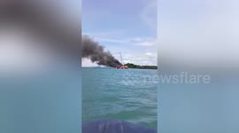 Captain and crew injured when fire engulfs yacht in Thailand