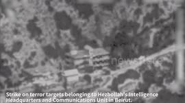 Lebanon: IAF fighter jets, operating based on IDF intelligence, struck targets belonging to Hezbollah's Intelligence Headquarters in Beirut