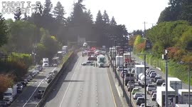 US: Emergency Helicopter Lands on I-5 Amidst Tumwater Chaos