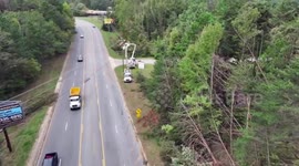 Power restoration efforts underway in Spartanburg, South Carolina after Hurricane Helene