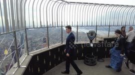US: NY: Colin Jost visits the Empire State Building
