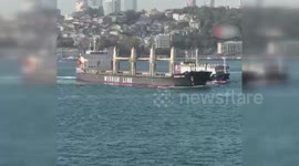 2 cargo ships collide in Istanbul's Bosphorus Strait