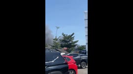 Several houses burnt as fire rips through densely populated area in Makassar, Indonesia
