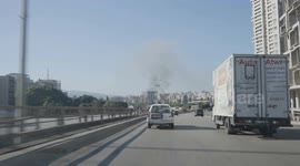 Lebanon: Smokescreen over Dahiye in Beirut, Lebanon