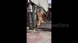 Taiwan: Typhoon Krathon: Destruction Left In Kaohsiung