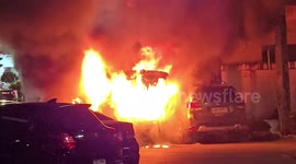 Fireworks fall onto cars causing mass fire at annual Vegetarian Festival in Phuket