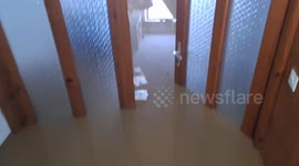 Resident's home left inundated by catastrophic floods in Bosnia and Herzegovina