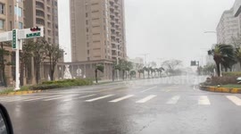 Taiwan: Typhoon Krathon Slams Into Southwestern Coast 12