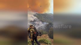 US: Massive Fire Contained Near Lake Piru: 301 Acres Burned, 14% Contained