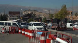 People Flee Lebanon headed for Syria