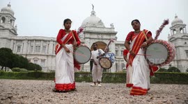 Dancers Perform ''Durgotsab''In West Bengal 2024, Kolkata, India