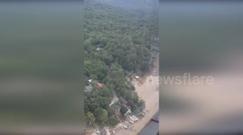 US: Helicopter Captures North Carolina's Cataclysmic Flooding Aftermath