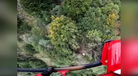 Italy: Dramatic Helicopter Rescue at 1300 Meters in Bergamo Mountains for Stranded Hiker