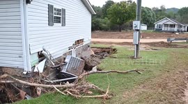 US: Devastation in East Tennessee: Hurricane Helene's Wrath Leaves Trail of Debris in Hampton