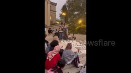 US: Students at Columbia University read the names of Palestinians killed by the Israeli occupation in Gaza