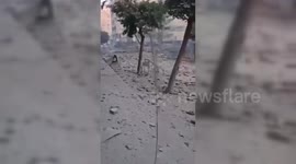 Lebanon: From the site of a raid carried out by the Israeli warplanes in the southern Suburb of Beirut, this morning