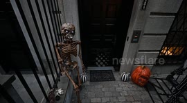 US: Halloween Decorations In NYC