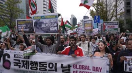 Global Day of Action Protest - Seoul, South Korea - October 6th, 2024 - Solidarity with Palestine and Gaza