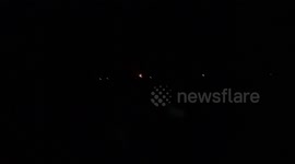 Syria: Israel targeted Homs city, causing a large fire in the area
