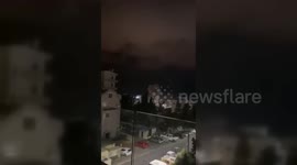 Israel: Smoke rises after rockets fired from Lebanon hit Haifa, northern Israel