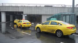China: Taxis Line Up Outside The North Railway Station in Chongqing
