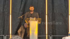 Speeches given by Chief Rabbi Ephraim Mirvis and Israeli Ambassador Tzipi Hotovely at October 7th Hyde Park Memorial calling for release of remaining hostages