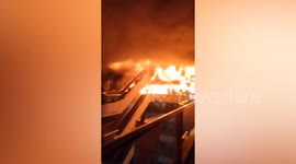 Short circuit sparks fire at shopping mall in Indonesia