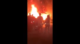 Fireworks fall onto cars at Vegetarian Festival in Phuket