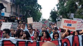 Protest against Tunisian President Saied ahead of upcoming presidential elections