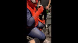 'Spider-Man' Shows Off His Power