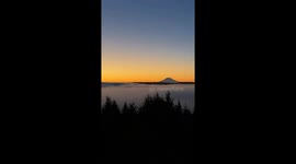 Stunning sunrise over Hood Canal