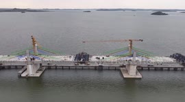 Tanzania: Two sides of Chinese-built Magufuli Bridge in Tanzania successfully connected