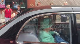 The Queen and Prince Philip leave after opening Welsh Assembly