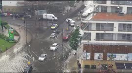 Flash Flooding and road closed off!