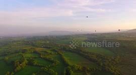 Hot Air Balloons Filmed By Drone!