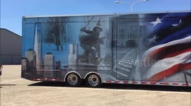 Footage of the 9/11 Never Forget mobile exhibit