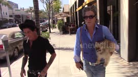 MIckey Rourke discusses his experiences with Muhammed Ali while out in Beverly Hills, Ca