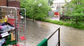 Flash flooding in Milnrow