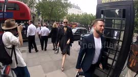 Eva Herzigová at day 1 of the London's Men's collection