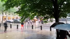 Birmingham City Centre hit by Torrential Storm